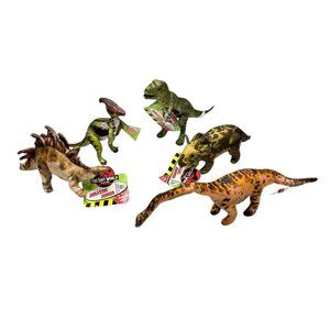 Lot Of 5 Vintage 1997 Jurassic Park The Lost World Jurassic Junior Plush Toys